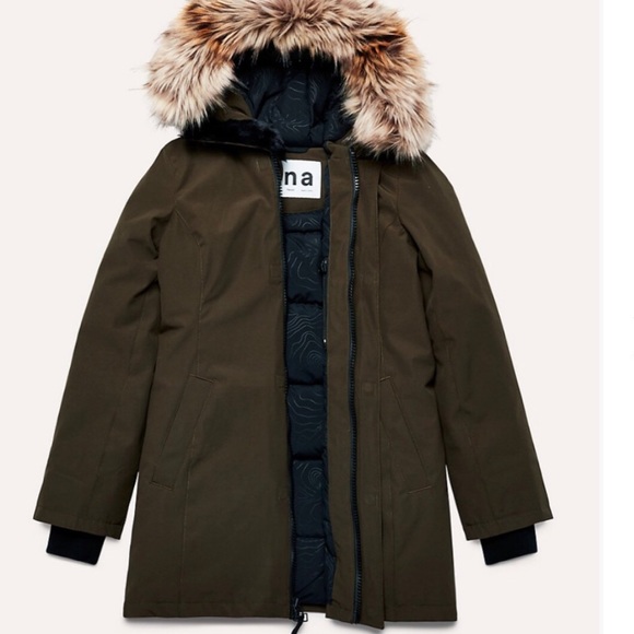 TNA Jackets & Blazers - Aritzia TNA Haven Parka Dark Olive Green Coat